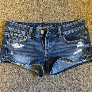 American Eagle Ripped Jean Shorts